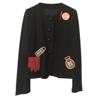 Moschino Cheap And Chic Jacke/Mantel aus Wolle in Schwarz