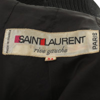 Saint Laurent Cord bomber jacket in dark green