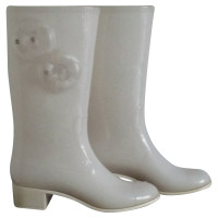 Chanel rain boots