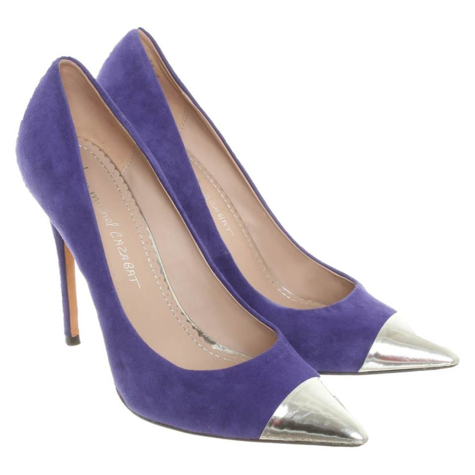 Jean Michel Cazabat Pumps/Peeptoes en Cuir en Bleu