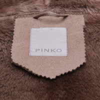 Pinko Giacca in pelliccia sintetica marrone chiaro