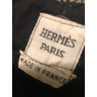 Hermès Hose aus Wolle in Grau