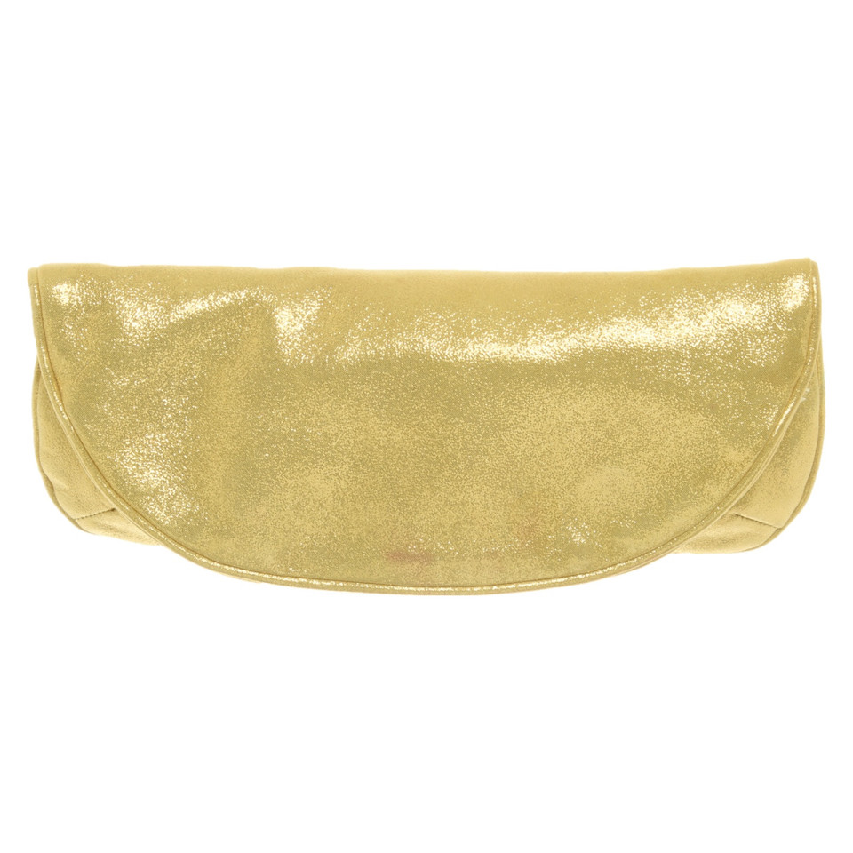 Jamin Puech Clutch aus Leder in Gold