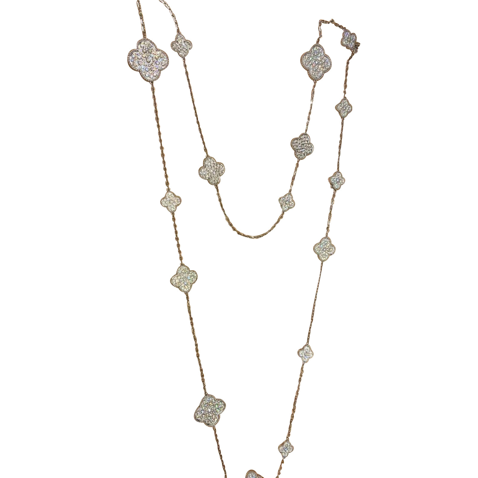 Van Cleef & Arpels Necklace in Silvery - Second Hand Van Cleef & Arpels  Necklace in Silvery buy used for 72000€ (4324365)