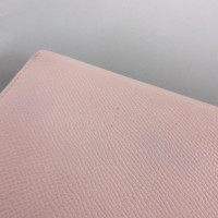 Bulgari Täschchen/Portemonnaie aus Leder in Rosa / Pink