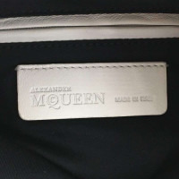 Alexander McQueen Manta Clutch Silk in Beige