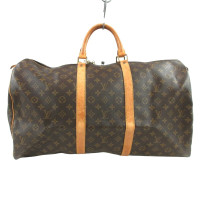 Louis Vuitton Keepall 55 aus Canvas in Braun