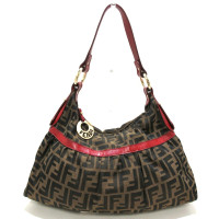 Fendi Borsa a tracolla in Tela in Marrone