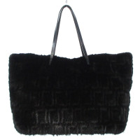 Fendi Sac fourre-tout en Fourrure en Noir