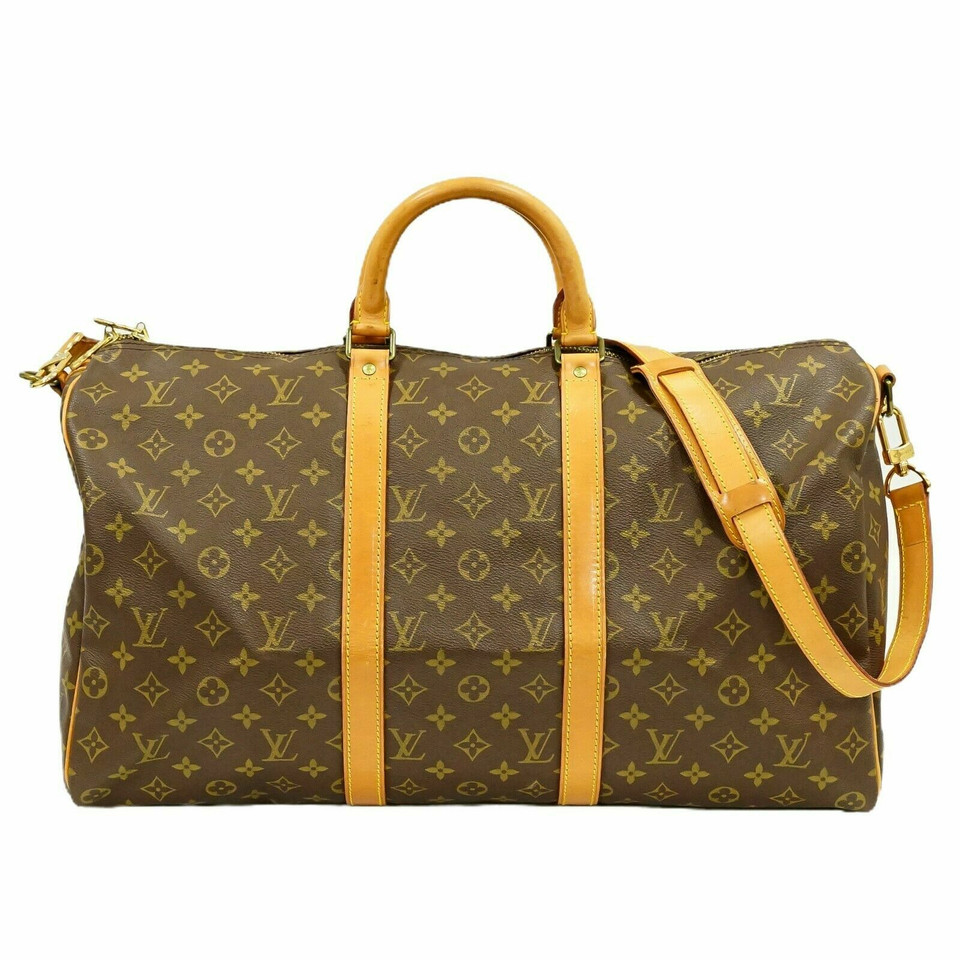 Louis Vuitton Keepall 50 Bandouliere Canvas in Brown