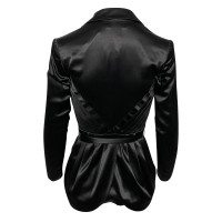 Alice + Olivia Jacket/Coat Silk in Black