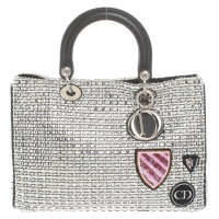 Christian Dior Diorissimo Bag Medium in Argenteo