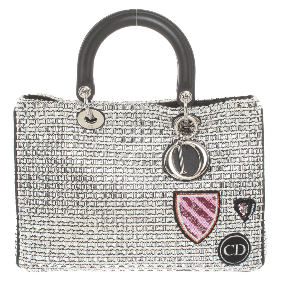 Christian Dior Diorissimo Bag Medium in Silvery