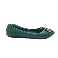 Tory Burch Slippers/Ballerinas Leather in Green