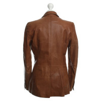 Hugo Boss Leren jas Brown