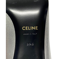 Céline Boots Leather in Silvery
