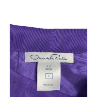 Oscar De La Renta Skirt Silk in Violet
