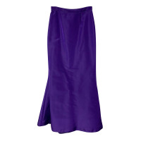 Oscar De La Renta Skirt Silk in Violet