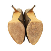 Giuseppe Zanotti Sandalen aus Lackleder in Braun