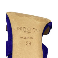 Jimmy Choo Sandalen aus Wildleder in Violett