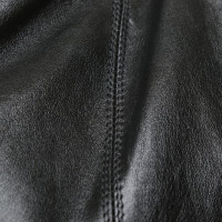 Rick Owens Veste noire en cuir
