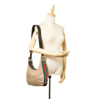 Gucci Shoulder bag Canvas in Beige