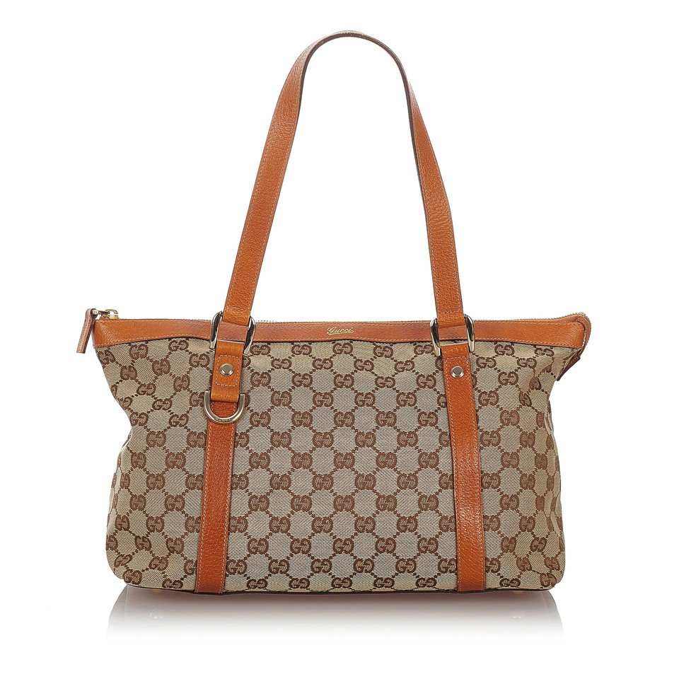 Gucci Tote bag Canvas in Beige