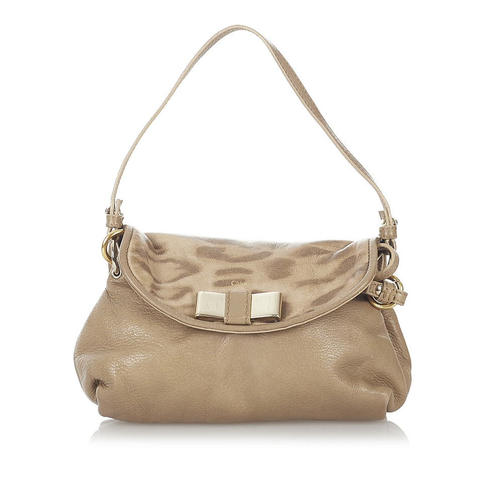 Chloé Lily Pouch Leer in Bruin