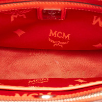 Mcm Umhängetasche aus Leder in Rot