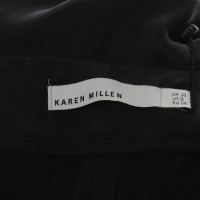 Karen Millen Glänzende Hose in Schwarz