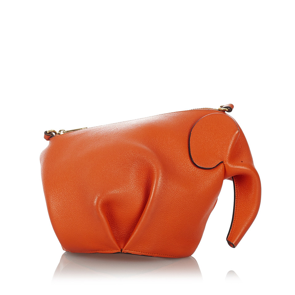 Loewe Elephant Bag Leather in Orange