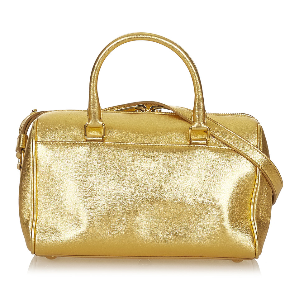 Saint Laurent Baby Duffle Bag Leather in Gold