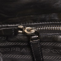 Prada Sac à bandoulière en Coton en Noir