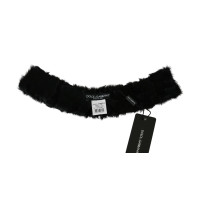 Dolce & Gabbana Schal/Tuch aus Leder in Schwarz