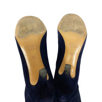 Chloé Stiefel aus Wildleder in Blau