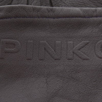 Pinko Lederhandschuhe in Aubergine
