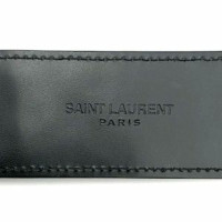 Saint Laurent Ring Leer in Zwart