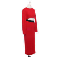 Fausto Puglisi Kleid aus Wolle in Rot