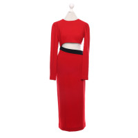 Fausto Puglisi Vestito in Lana in Rosso