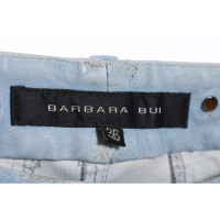 Barbara Bui Hose aus Leder in Blau