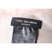 Yves Salomon Scarf/Shawl Fur in Nude