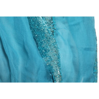 Faliero Sarti Scarf/Shawl Silk in Turquoise
