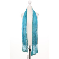 Faliero Sarti Scarf/Shawl Silk in Turquoise