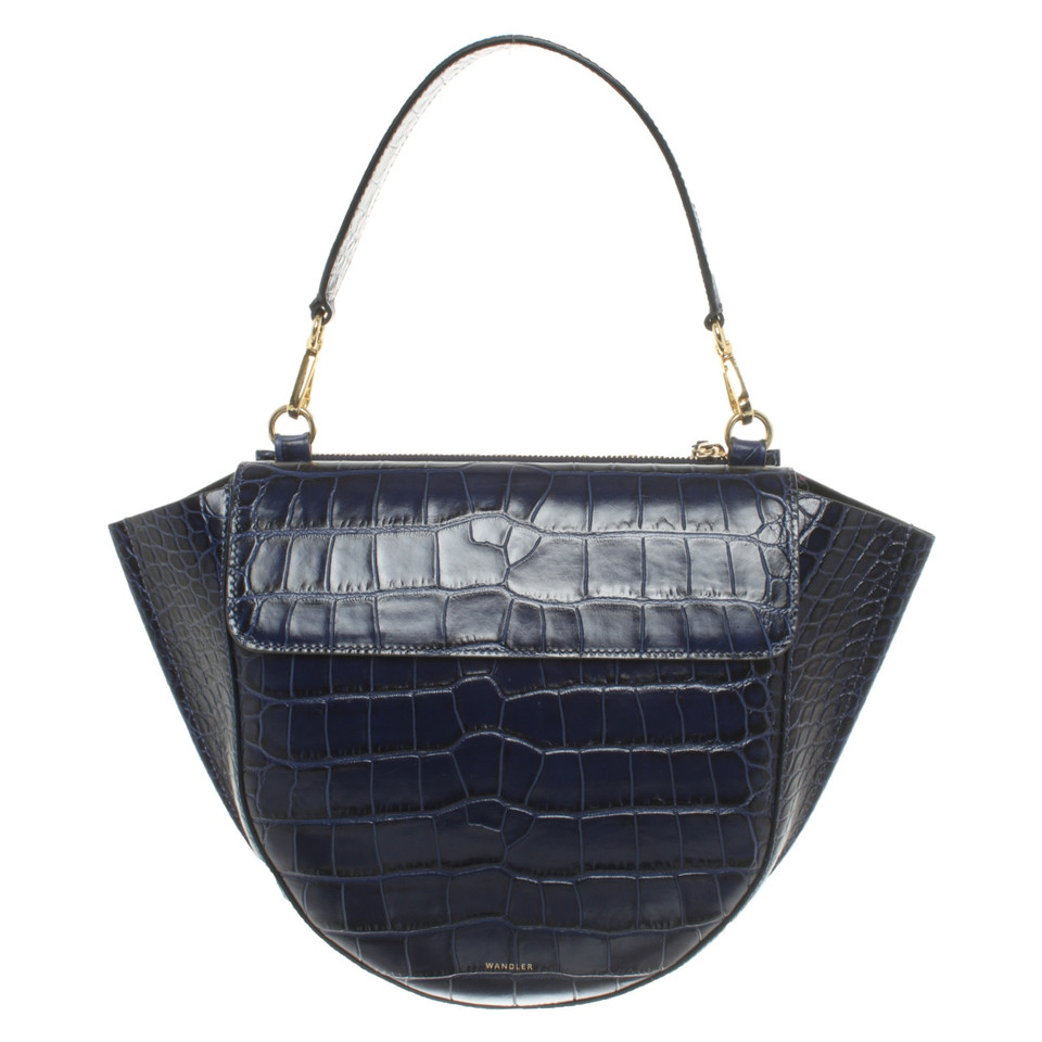 Wandler Handbag Leather in Blue