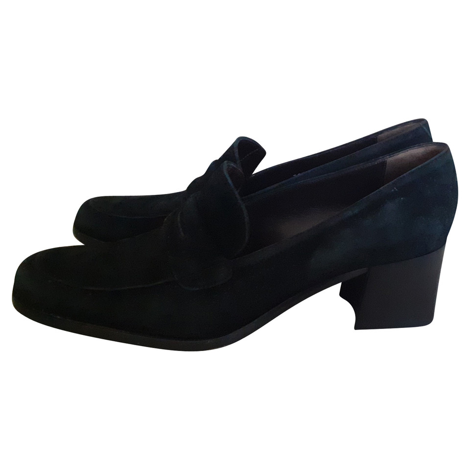 Bally Pumps/Peeptoes aus Leder in Schwarz