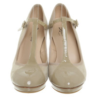 Repetto Pumps/Peeptoes Leer in Taupe