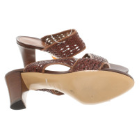 Hugo Boss Sandals Leather in Brown