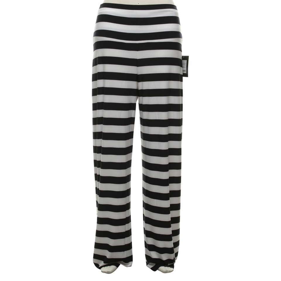 Norma Kamali trousers in black and white