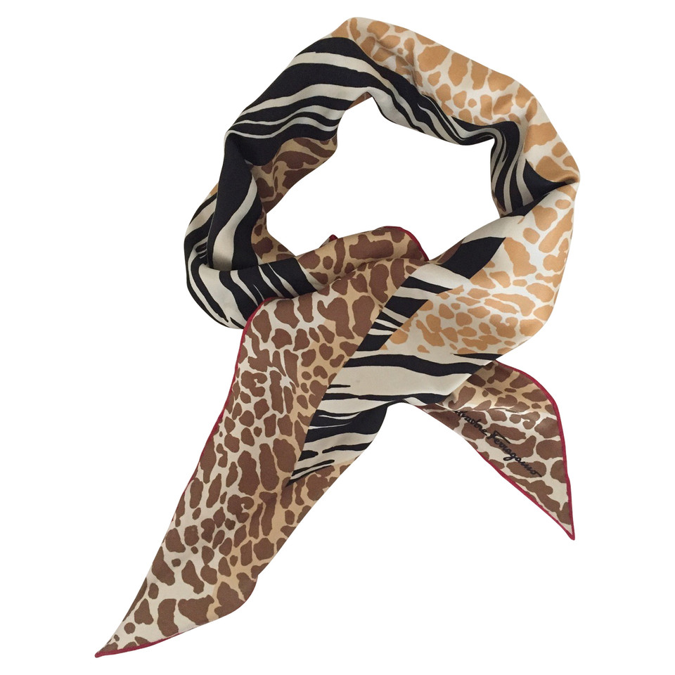 Salvatore Ferragamo Silk scarf in diamond shape