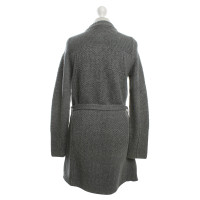 Hugo Boss manteau tricoté en gris